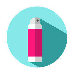 Vector flat colorful bright illustration icon of deodorant spray (antiperspirant)