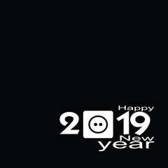 background black for new year 2019