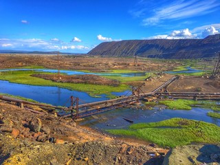 Metallurgic factory in northern Russia