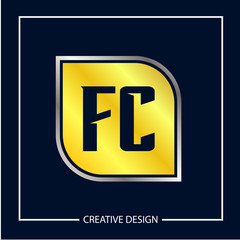 Initial Letter FC Logo Template Design Vector Illustration