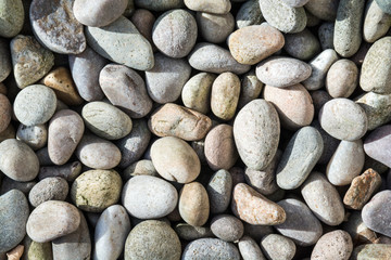 Fototapeta na wymiar Overhead view of small pebbles