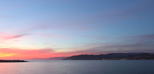 Fototapeta na wymiar Ventura at dusk 