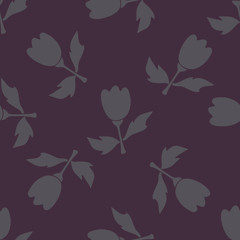 Seamless flower pattern. Natural background. Vector illustration.