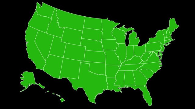 United States Map Individual State Zoom In