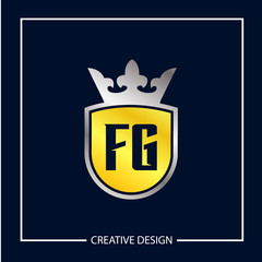 Initial Letter FG Logo Template Design Vector Illustration