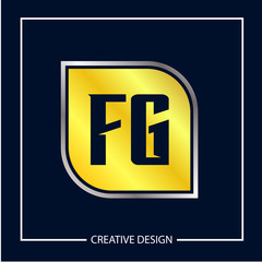 Initial Letter FG Logo Template Design Vector Illustration