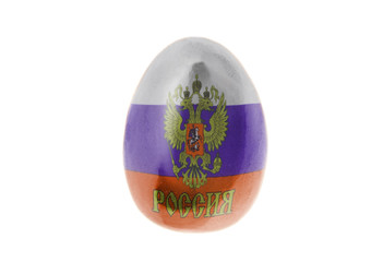 Easter egg with Russian flag