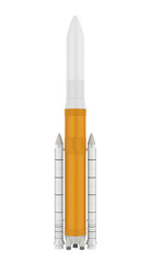 Space Rocket Isolated