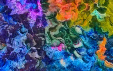 Abstract watercolor background. Hand drawn scratched grunge unusual texture. Custom design pattern. Digital painting oil artwork.