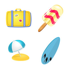 Vector illustration of equipment and swimming icon. Set of equipment and activity stock vector illustration.