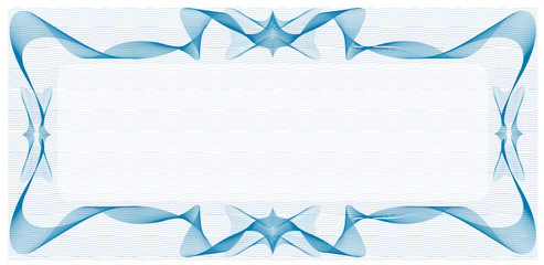 Blue background for Voucher, Gift Certificate, Coupon or Banknote