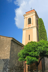 Fototapeta na wymiar Chapelle Notre Dame de la Protection Cagnes-sur-mer Côte d’Azur France 
