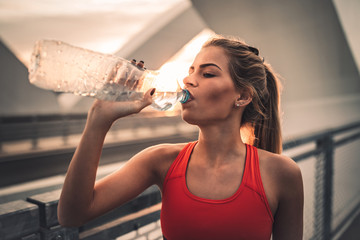 Staying hydrated during workout