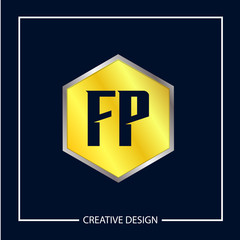 Initial Letter FP Logo Template Design Vector Illustration
