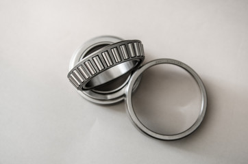 chrome bearings ob grey background
