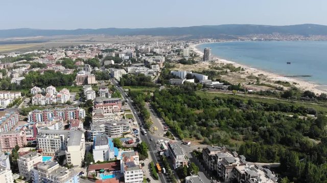 Bulgaria aerial footage, taken on the beautiful beach and costal area.
