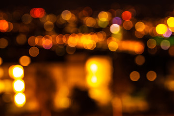 Orange and fiery bokeh