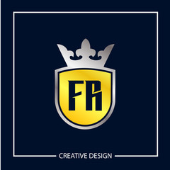 Initial Letter FR Logo Template Design Vector Illustration