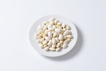 Raw white beans