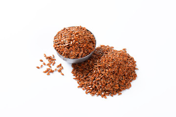 Brown flax seeds
