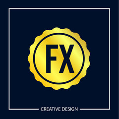 Initial Letter FX Logo Template Design Vector Illustration