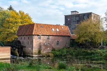 Fototapeta na wymiar Historic water mill Berenschot in Winterswijk