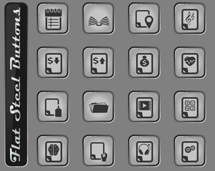 Documents icons set