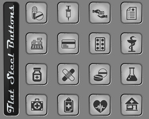 drug store icon set