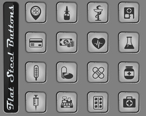 drug store icon set
