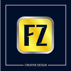 Initial Letter FZ Logo Template Design Vector Illustration