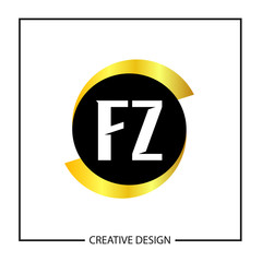 Initial Letter FZ Logo Template Design Vector Illustration