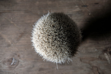 shaving brush from the top