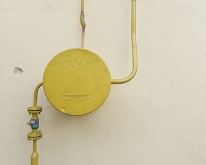 minimalism of pipes on the wall background