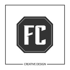 Initial Letter FC Logo Template Design Vector Illustration