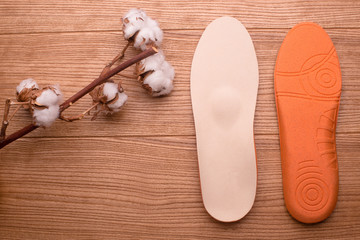 cotton orthopedic insoles