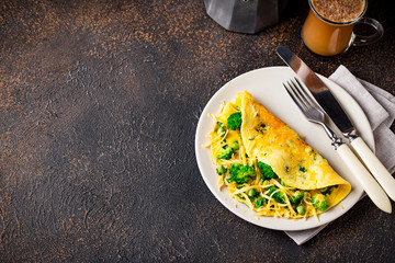 Keto low carb omelet  and bulletproof coffee
