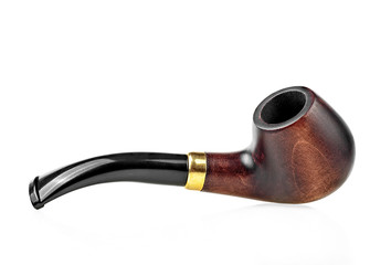 Smoking pipe isolated on white background