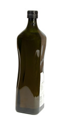 plastic bottle for oil isolated on the white