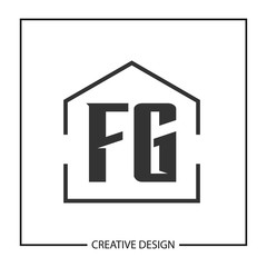 Initial Letter FG Logo Template Design Vector Illustration