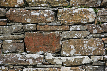 Bruchsteinmauer im Detail