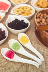 Collection of dried fruits 