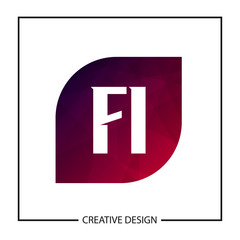 Initial Letter FI Logo Template Design Vector Illustration