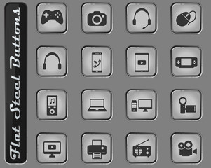 Gadgets simply icons