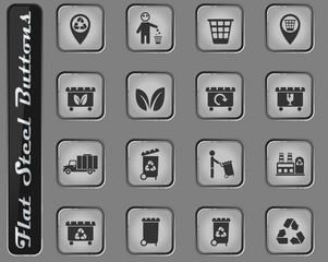 garbage icon set