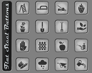 gardening icon set