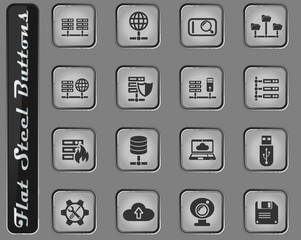 hosting provider icon set