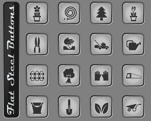 landscape design icon set