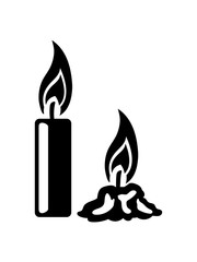 schwarz 2 kerzen abgebrannt flamme feuer kerze wachs brennen dekorativ design clipart design geburtstag kuchen