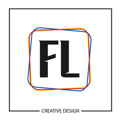 Initial Letter FL Logo Template Design Vector Illustration