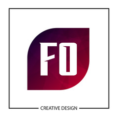 Initial Letter FO Logo Template Design Vector Illustration